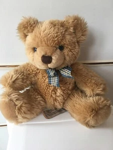 Keel Toys 8" Plush Bear Bow Tie Cute Soft Pet Friend Buddy Comforter Nursery - Picture 1 of 8