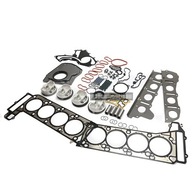 Overhaul Engine Rebuild Kit Pistons & Rings+Seals & Gasket Fit For Mercedes - Image 1 of 4