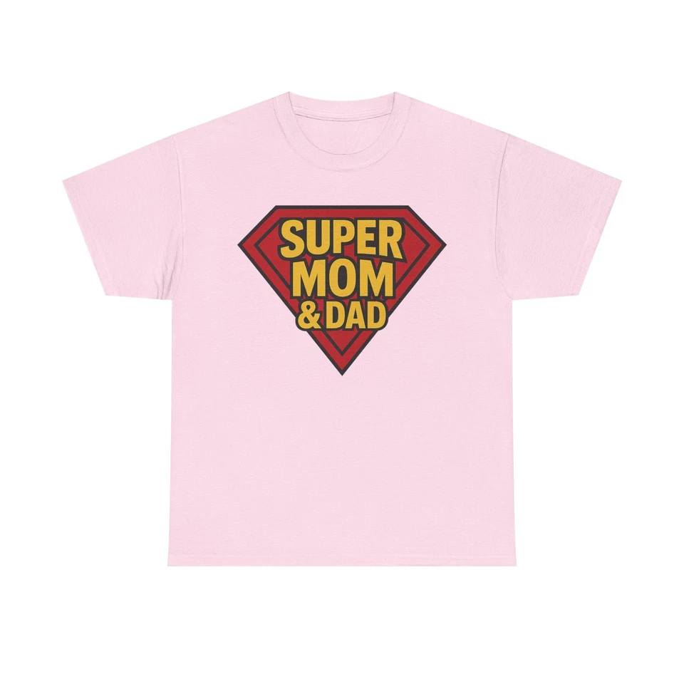 Super Mom Dad T-Shirt Comic Style l Lustiges Familien Shirt Unisex Geschenk Love - Image 1 of 1