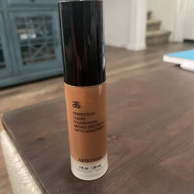 Arbonne Perfecting Liquid Foundation DEEP BRONZE Brand New DISC see Pics - Image 1 of 3