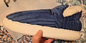 PLUFFI Hausschuhe neu in Verpackung marineblau Unisex, 10,5-10,9", weibliche Größe 9-10, männliche Größe 8-9 BEQUEM! - Bild 1 von 6