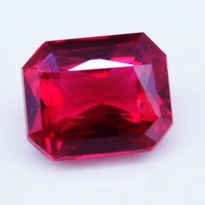 Certified 6.30 Ct Natural Red Ruby Princess Cut Loose Gemstone - Picture 1 of 5