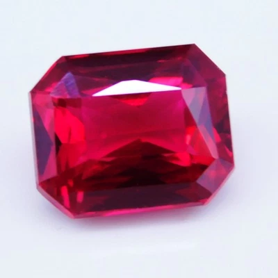 Certified 6.30 Ct Natural Red Ruby Princess Cut Loose Gemstone - Image 1 of 4
