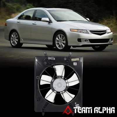 Fits 2004-2008 Acura Tsx AC Condenser Cooling Fan Shroud Assembly Kit AC3113108 - Image 1 of 4