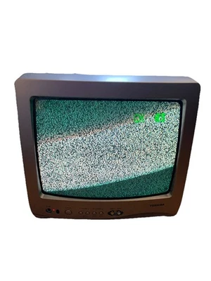 Toshiba 13" CRT TV Retro Gaming Color Television 13A25 Front AV Jacks No Remote - Image 1 of 2