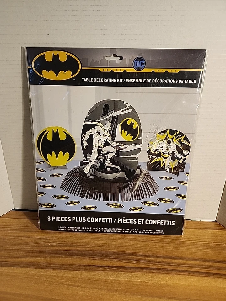 Kit de decoración de mesa suministros de fiesta Batman. Foto 1 de 2