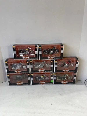 MAISTO Harley Davidson 1:18 Lot of Eight Die-Cast Motorcycles Series SKU 2 - Image 1 of 4