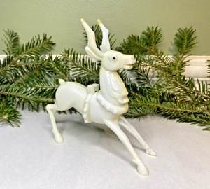 Vintage 1950's Christmas Rosbro Rosen Plastic Reindeer (For Santas Candy Wagon) - Picture 1 of 6