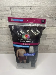 Fruit of the Loom Big Man Premium Boxershorts 4er Pack 5XB (58-60) Mesh Fly - Bild 1 von 11