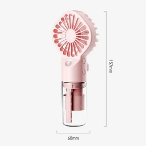 Compact Handheld Fan with Misting Spray Rechargeable Stay Cool Outdoors - Photo 1/15