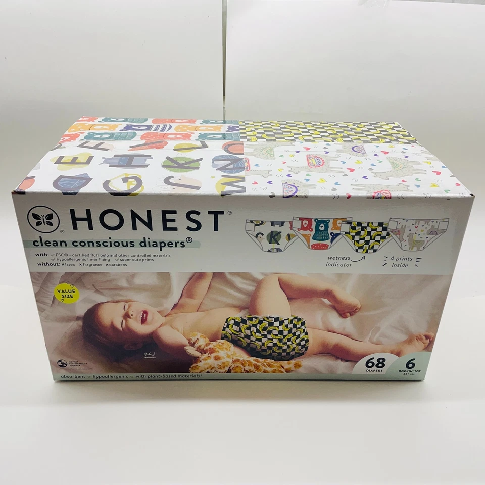 Pañales desechables The Honest Company talla 6 (68 unidades) Foto 1 de 3