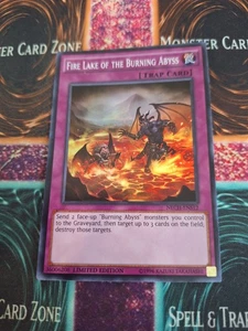 Yugioh Fire Lake of the Burning Abyss NECH-EN086 Super Rare Limited Near Mint - Picture 1 of 4