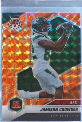 2021 Mosaic Jamison Crowder Prizm Reactive Orange #237 Jets - Image 1 of 2
