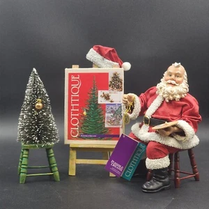 Possible Dreams Santa Vincent Van Claus Figurine Easel Tree Christmas Clothtique - Picture 1 of 19