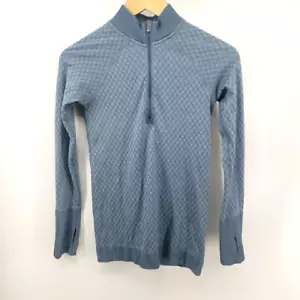 Top Pullover Lululemon Rest Less 1/2 Cremallera Para Mujer 4 Azul Calce Ajustado Atletismo - Imagen 1 de 7