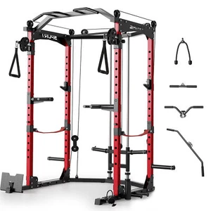 1600LBS Multi-Functional Power Racks with Cable Crossovers System for Home Gym - Picture 1 of 11