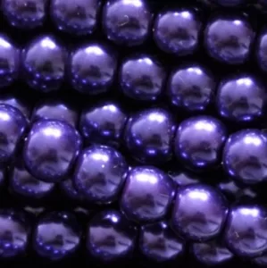 6mm/100pcs 8mm/50pcs 10mm/25pcs round glass pearl beads Jewellery DIY Craft - Picture 1 of 25