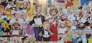 Voice For Children Charity Poster - Strip Characters, Superheroes, Reagan - 1986 - Picture 1 of 14