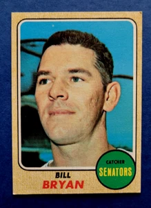 Tarjeta de béisbol 1968 Topps #498 Bill Bryan Washington Senators EX - Imagen 1 de 2