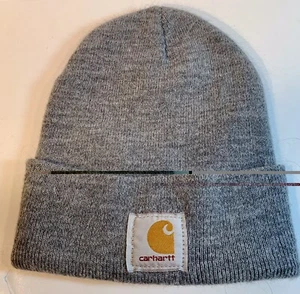 Gorra Carhartt Gorra Adulto Talla Única Gris Gorro Tejido Invierno Ropa de Trabajo Detroit - Imagen 1 de 2