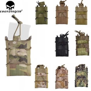 Emerson Tactical Single Stack Modular Molle 5.56 Mag Magazine Pouch Open Top Bag - Picture 1 of 20