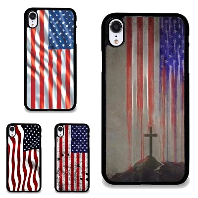 Funda de teléfono cruzada bandera estadounidense para Motorola Moto Google Pixel OnePlus EE. UU. Foto 1 de 4