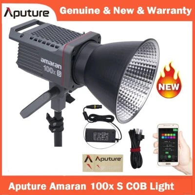 NEW Aputure Amaran 100X S Series Bi-Color LED Video Light 2700k-6500K Daylight - Image 1 of 4