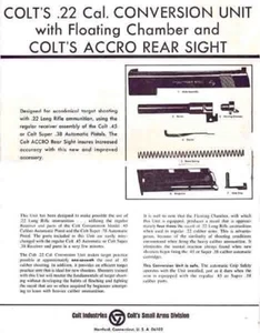 Colt 1967 - .22 Umbau mit Accro Visier - Bild 1 von 1