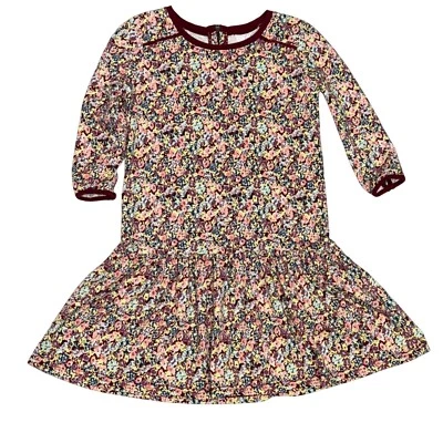 Matilda Jane 435 Floral Dress Girls Long Sleeve Casual Fall Dress Size 10 Zipper - Image 1 of 4