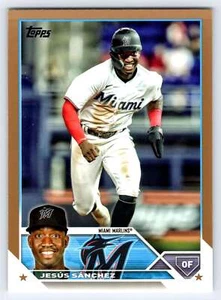 2023 Topps Series 1 Jesus Sanchez 44 Gold /2023 Miami Marlins Card - Picture 1 of 2
