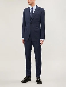 Traje TOM FORD Windsor Azul Marino Hombre - Talla EU50 / US40. ¡Nuevo con etiquetas! - Imagen 1 de 18