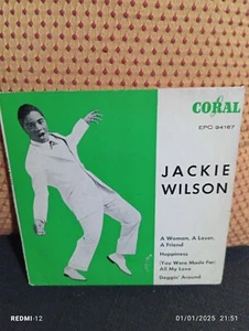 Jackie Wilson 45 EP+PS Coral "A woman a lover ."+3 Germany 1960 VG++ - Picture 1 of 3