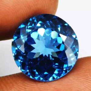 A+ Natural Blue Sapphire 10.20 Ct+ Round Cut Certified Emerald Loose GK Gemstone - Picture 1 of 4
