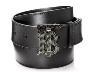 NEW WITH TAGS Burberry Men's Plaque Crystal Belt 80 - Picture 1 of 4