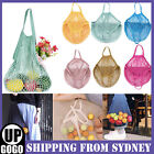 Mesh Net Turtle Bag String Shopping Bag Reusable Fruit Storage Handbag Totes Au