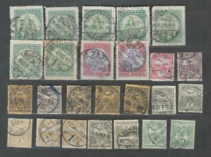 HUNGARY EUROPE POSTAL USED CLASSIC / CITY CANCELS CD STAMPS LOT (HUNG 612) - Picture 1 of 1