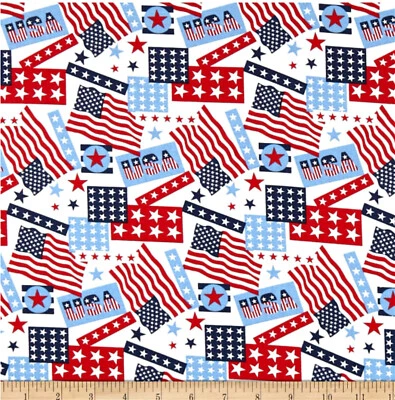 Banderas americanas sobre tela blanca, 4 de julio patriótico, United We Stand, BTHY Foto 1 de 4