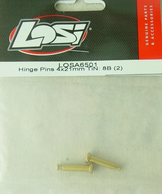 Team Losi Ti-Nitride Hinge Pins, (2) 4x21mm/8B LOSA6501 - Image 1 of 1