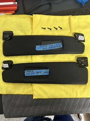 BMW Z4 (E85) 2003-2008 CONJUNTO PARASOL DELANTERO IZQUIERDO Y DERECHO (CUERO NEGRO) Foto 1 de 4