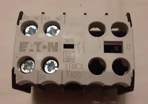 Eaton XTMCXFA20 Auxiliary Contact 20DILE. NEW, no box. (2 pcs.) Free Shipping. - Picture 1 of 6