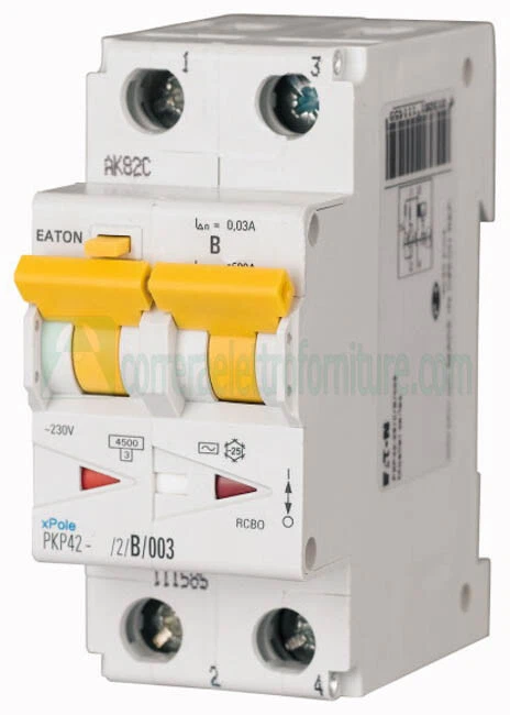 Eaton 111609 interruttore magnetotermico differenziale classe AC 2 poli 16A- 0.0 - Immagine 1 di 1