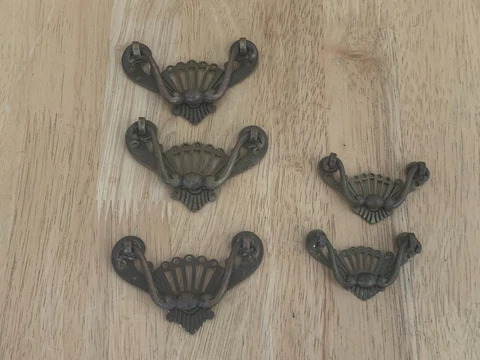 Antique Brass Fan Shape Handles Cover