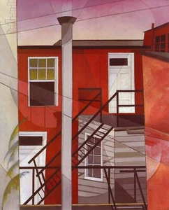 Modern Conveniences by Charles Demuth as HIQU Art Print on Canvas - Picture 1 of 2