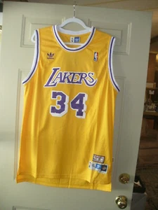 Maglia classica Shaquille O'Neal Los Angeles Lakers Adidas Hardwood uomo 2XL nuova con etichette - Foto 1 di 9