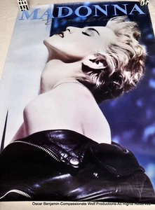 Madonna! 1986 Record Store Promotional Poster! Very Rare! 38" X 26" VINTAGE - Picture 1 of 2