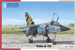 Special Hobby SH72388 Mirage F.1C/C-200 'Armée De L'Air' Kit Montaggio 1/72 - Foto 1 di 2
