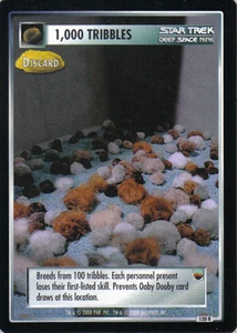 STAR TREK CCG TROUBLE WITH TRIBBLES RARE CARD 1,000 TRIBBLES (DISCARD) - Picture 1 of 1