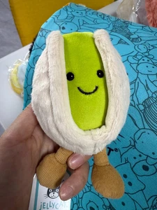 Jellycat Pistachio Plush Doll - 10cm Cute Foodie Collectible with Dust Bag. - Picture 1 of 7