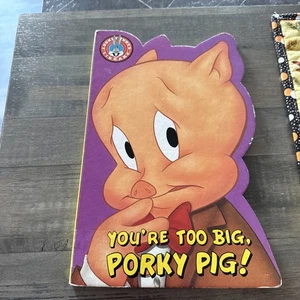 looney tunes library You’re too big porky pig kids book - Imagen 1 de 9