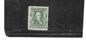 us stamps 1901-40: unused  Scott #300 Franklin Double Line Watermark Perf 12 - Picture 1 of 1
